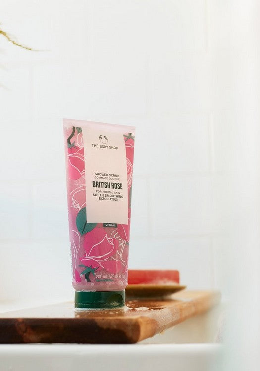 British Rose Shower Scrub