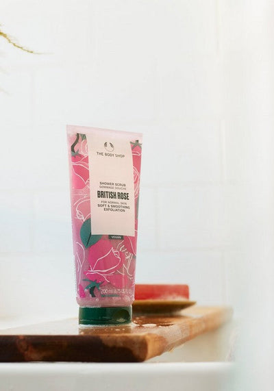 British Rose Shower Scrub